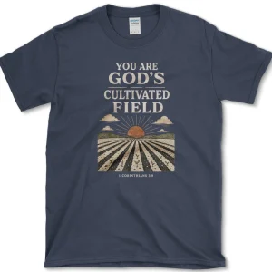 god s cultivated field t shirt essential tees s navy essential tees god s cultivated field tee christian apparel 1256619839