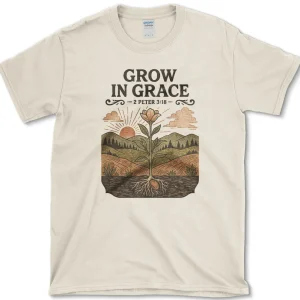 grow in grace t shirt essential tees s natural essential tees grow in grace essential tees christian apparel 1256619845