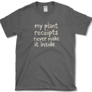 plant receipts t shirt essential tees s dark heather essential tees plant receipts funny essential tees brand name 1256619803
