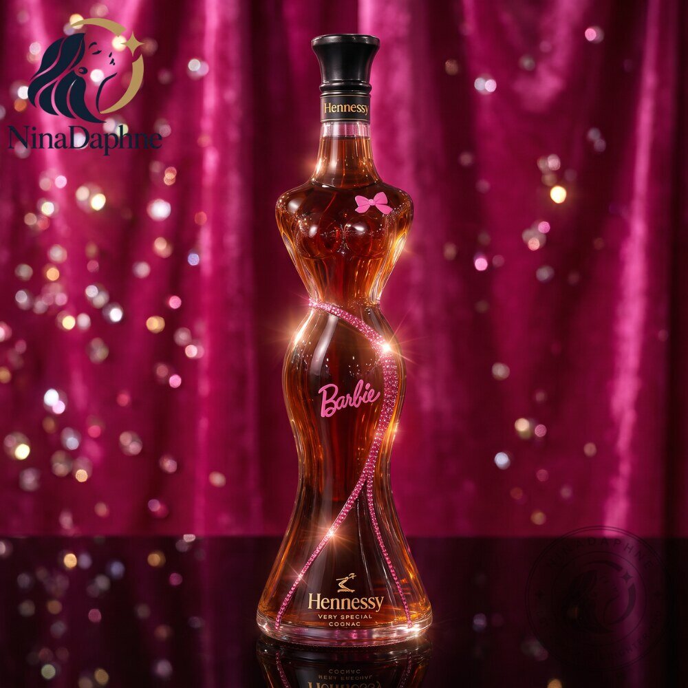 Barbie x Hennessy Special Edition Cognac Bottle