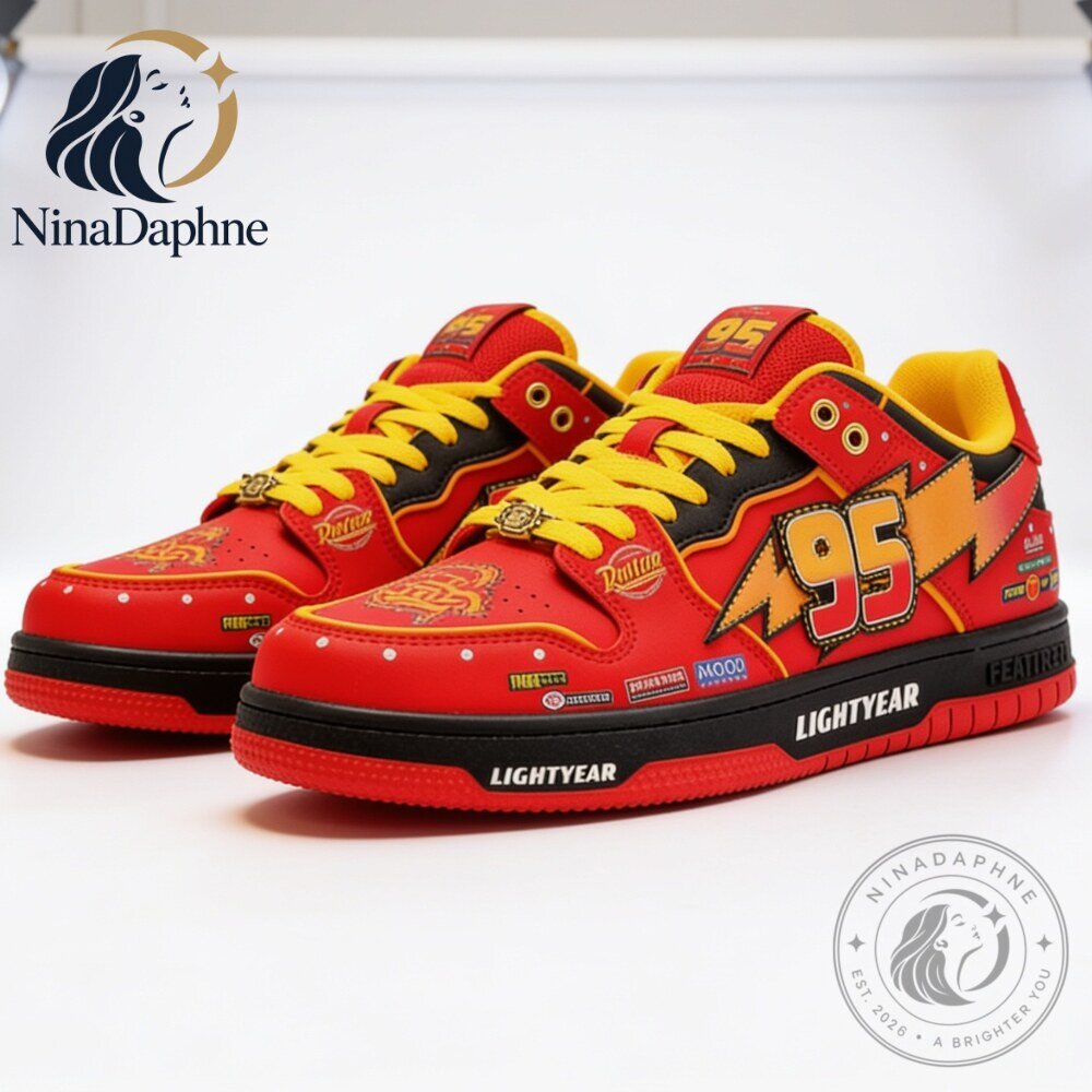 Cars 20th Anniversary McQueen Custom Sneakers 8 Cars 20th Anniversary McQueen Custom Sneakers