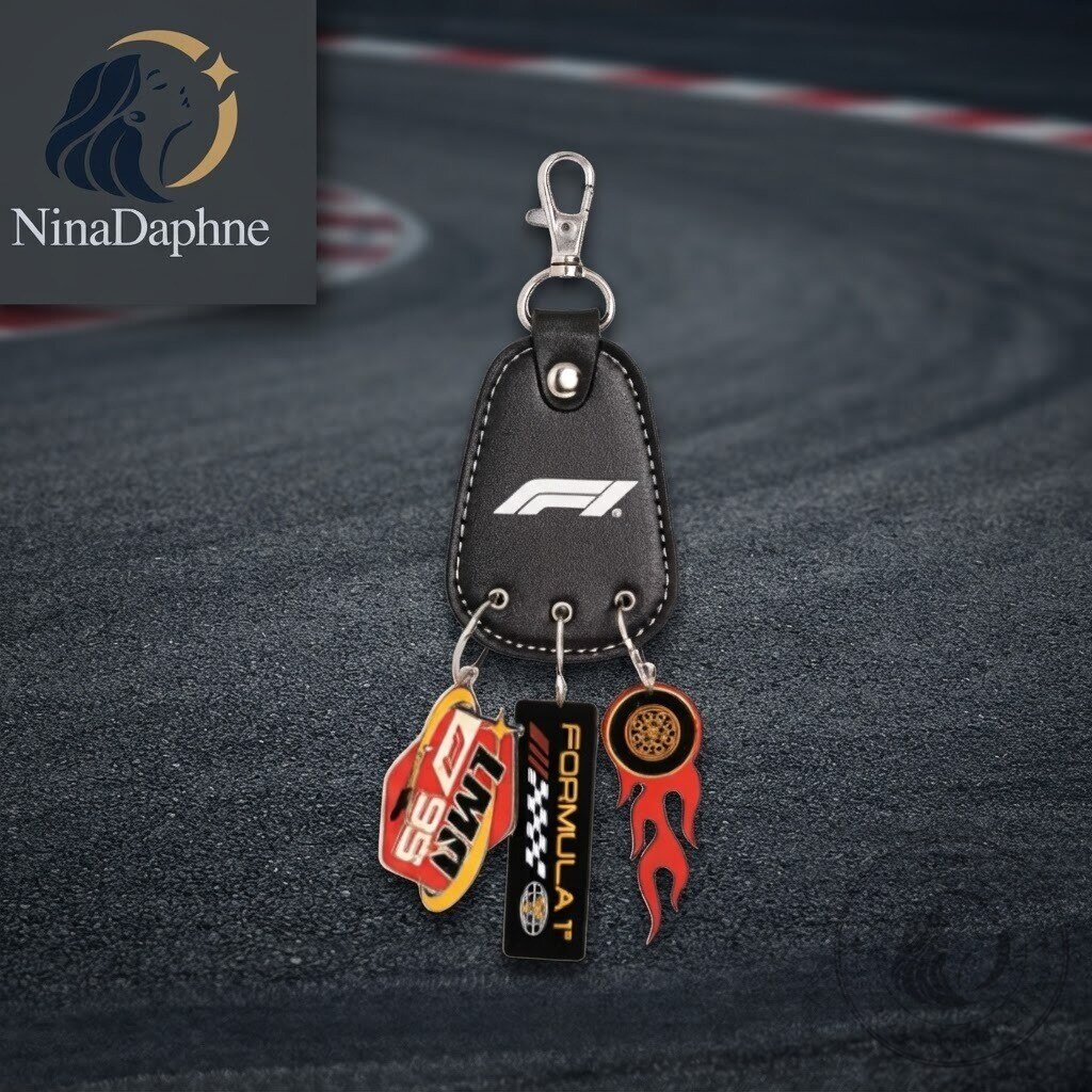 Formula 1 x Pixar's Cars 2026 Italian Grand Prix Limited Edition Leather Keychain