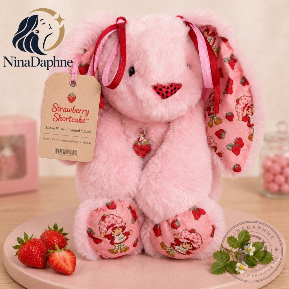 Jellycat Strawberry Shortcake Bunny Plush Toy 5 Jellycat Strawberry Shortcake Bunny Plush Toy