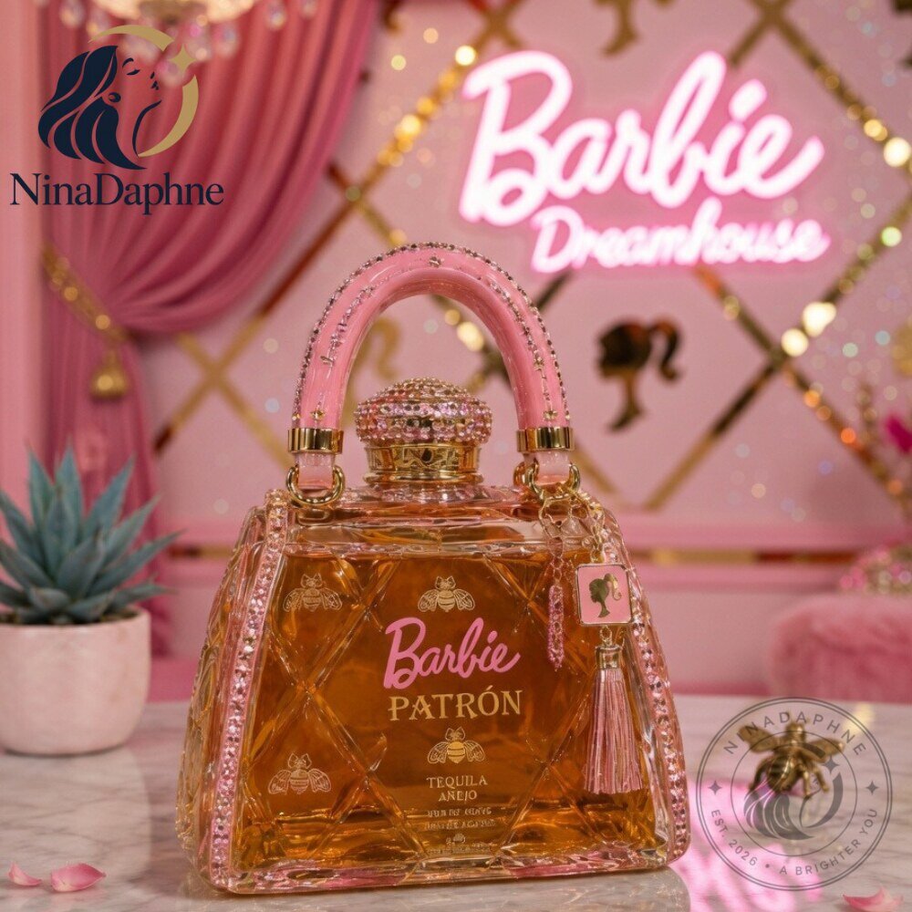 Barbie x Patron Pink Tequila Anejo Decanter 9 Barbie x Patron Pink Tequila Anejo Decanter