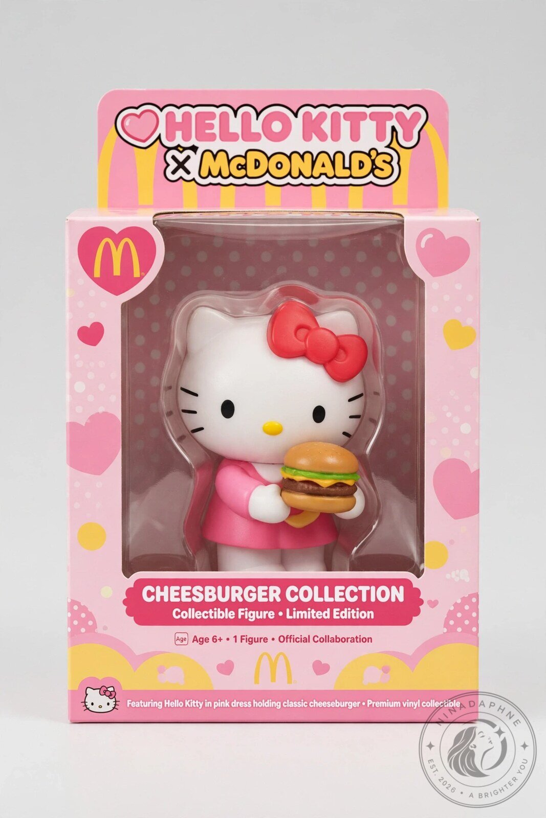 Hello Kitty x McDonald's Cheeseburger Collection Collectible Figure 9 Hello Kitty x McDonald