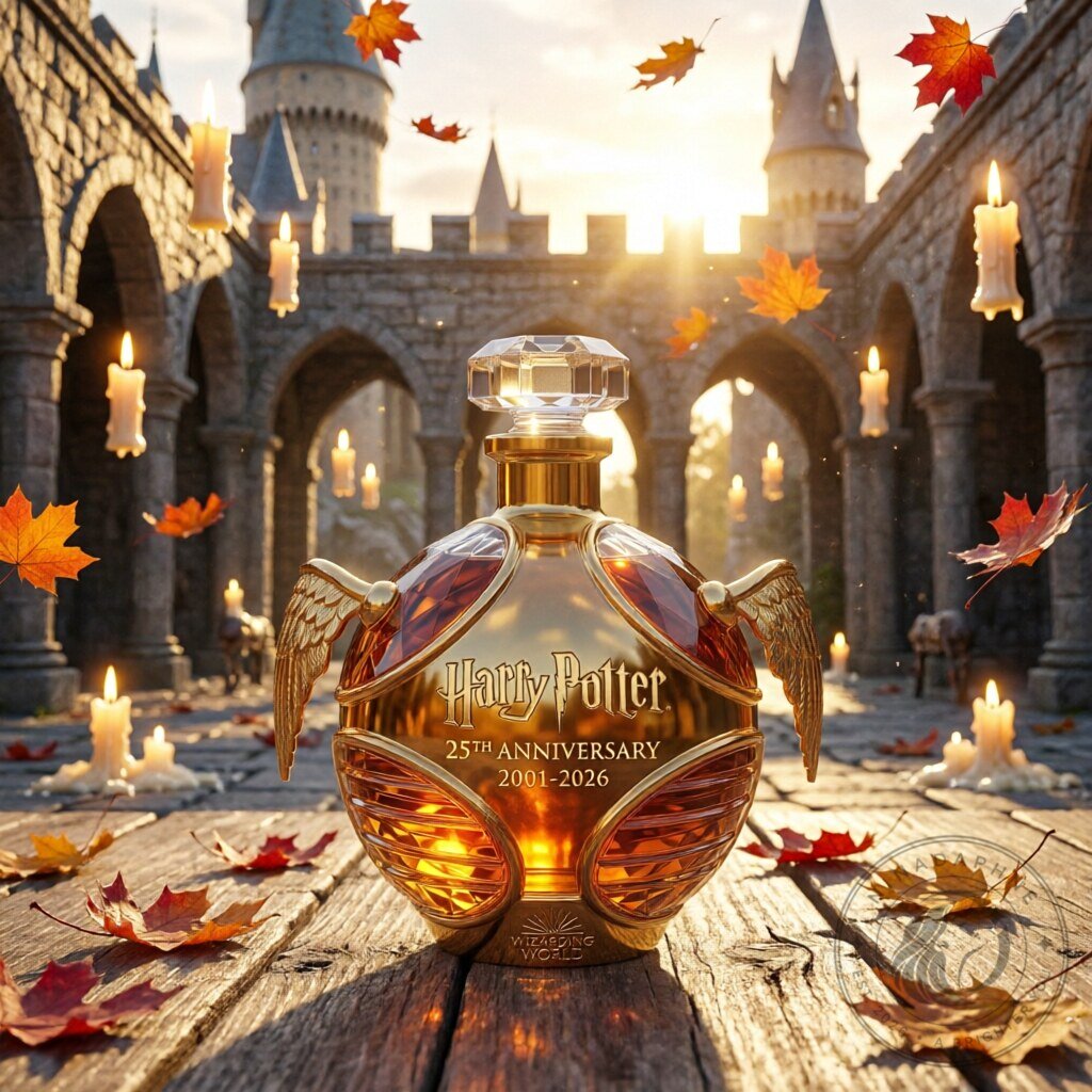 Harry Potter 25th Anniversary 2001-2026 Golden Wing Decanter