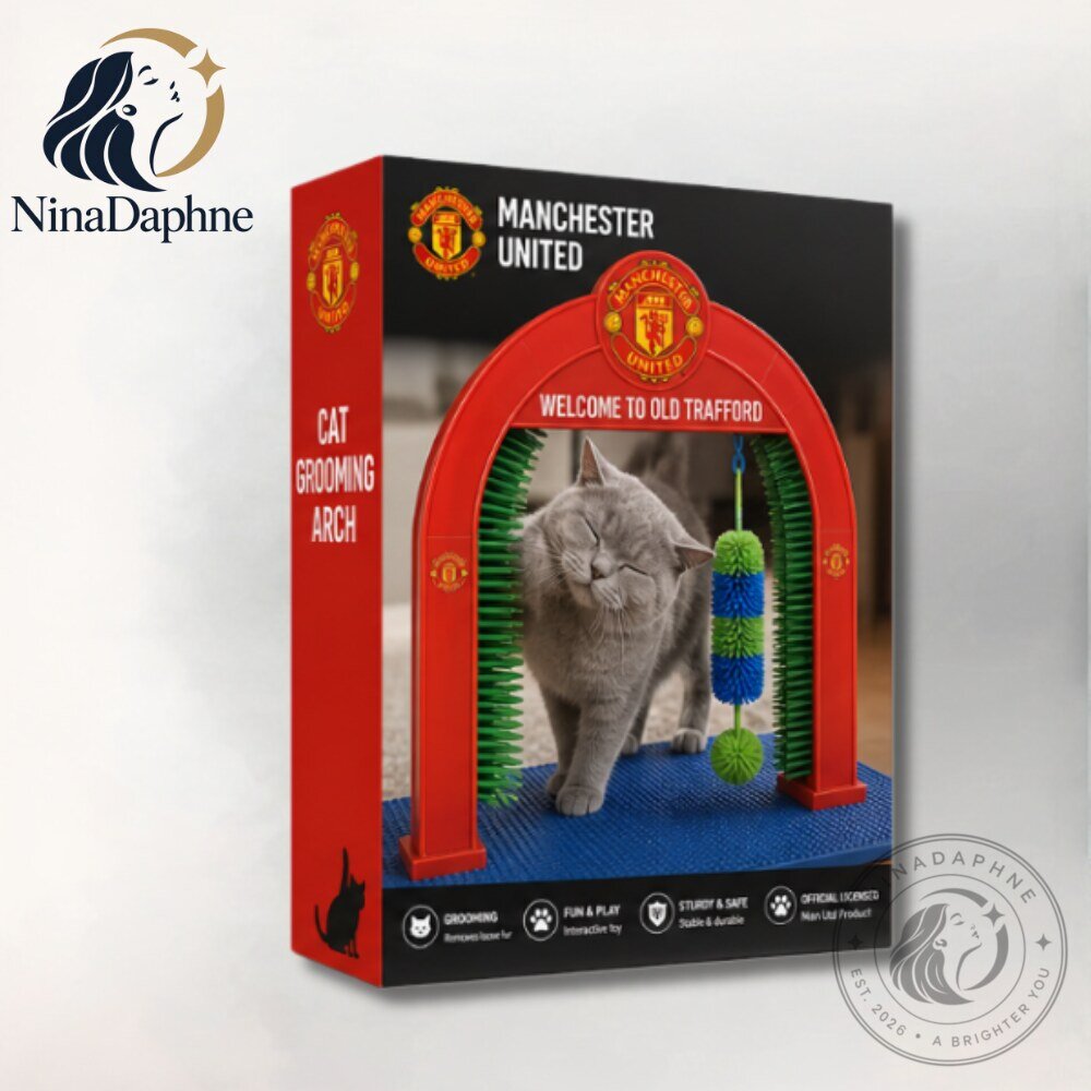Manchester United Cat Grooming Arch Old Trafford Cat Self Grooming Toy