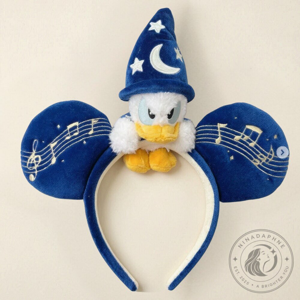 Disney Donald Duck Blue Sorcerer Mickey Style Ears Headband