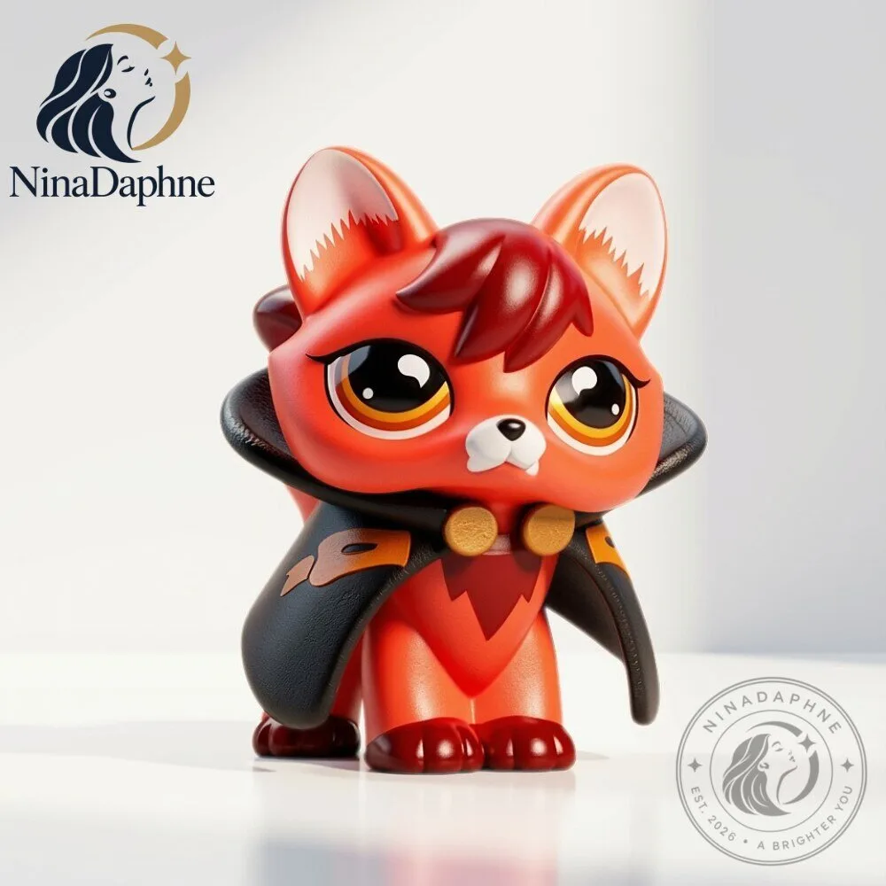 Littlest Pet Shop LPS Boos & Bows Halloween Vampire Fox Figure Gen 7 9 Littlest Pet Shop LPS Boos & Bows Halloween Vampire Fox Figure Gen 7