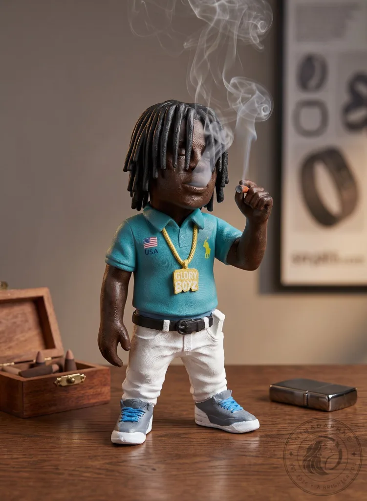 Chief Keef Incense Burner Figure Glory Boyz Smoking Man