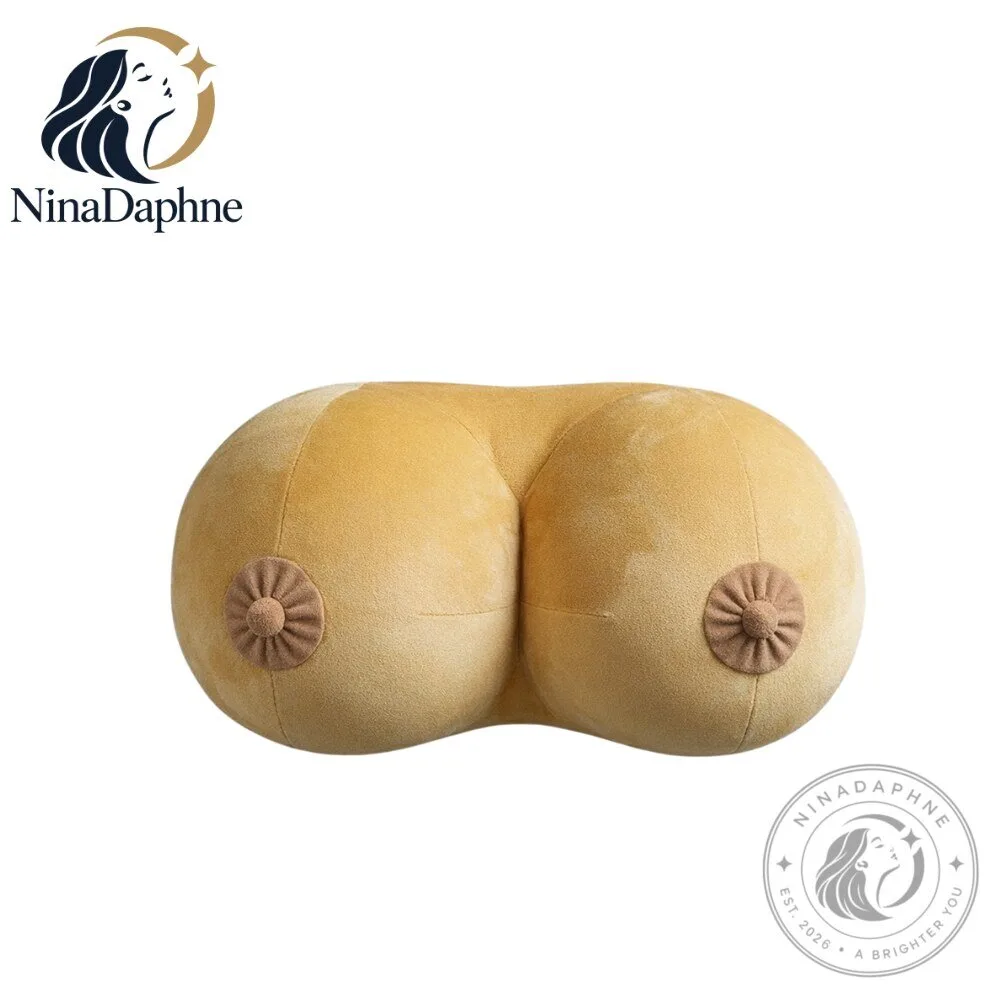 Novelty Plush Boob Pillow Pair Soft Breast Shaped
