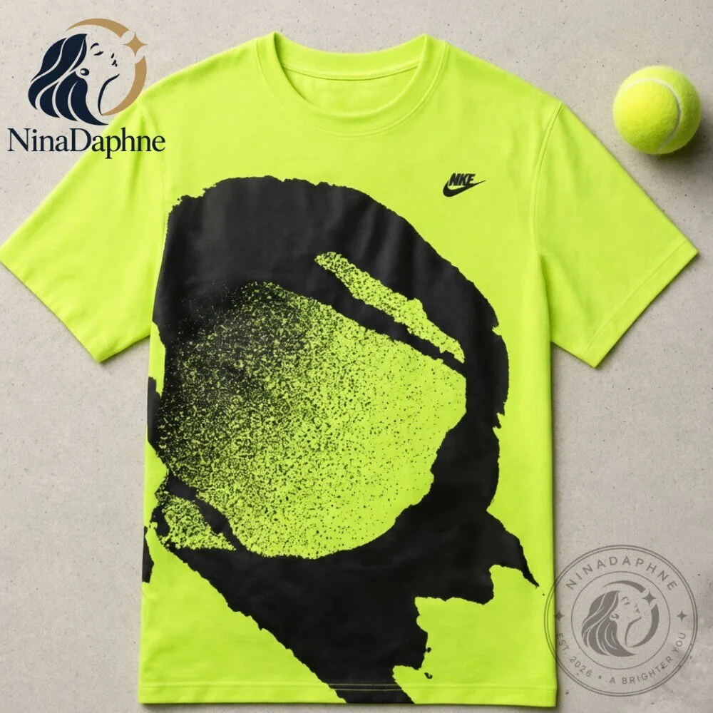 Fabolous Nike Challenge Court Fireball T Shirt Neon Yellow Tennis Graphic 8 Fabolous Nike Challenge Court Fireball T Shirt Neon Yellow Tennis Graphic