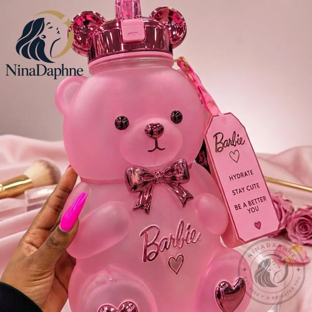 Barbie Pink Bear Water Bottle 10 Barbie Pink Bear Water Bottle