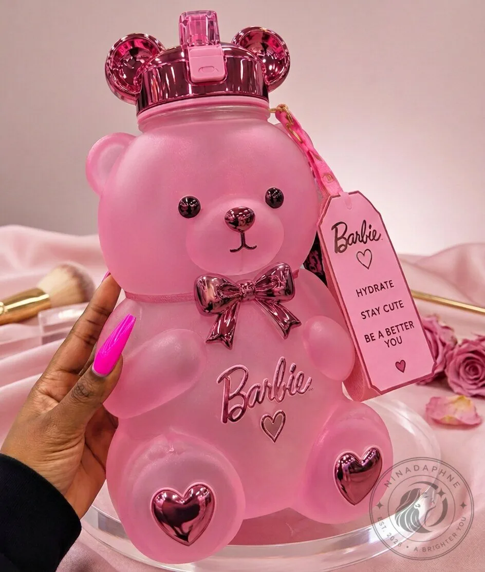 Barbie Pink Bear Water Bottle 11 Barbie Pink Bear Water Bottle