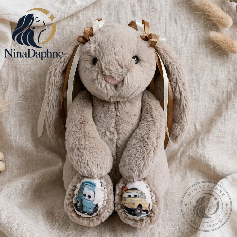 Beige Jellycat Bunny Plush Toy Car Movie Inspired 9 Beige Jellycat Bunny Plush Toy Car Movie Inspired