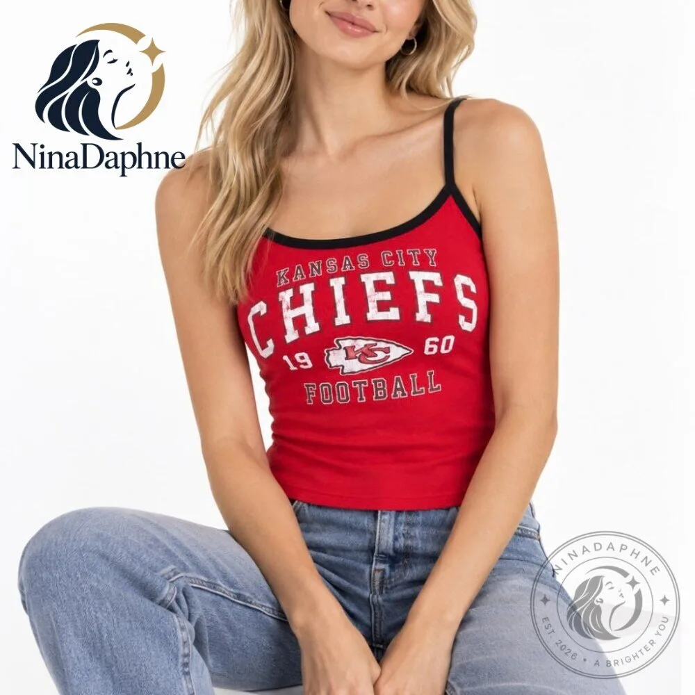 Taylor Swift Chiefs vs Colts Game Day Vintage Football Tank Top by Erin Andrews 8 Taylor Swift Chiefs vs Colts Game Day Vintage Football Tank Top by Erin Andrews