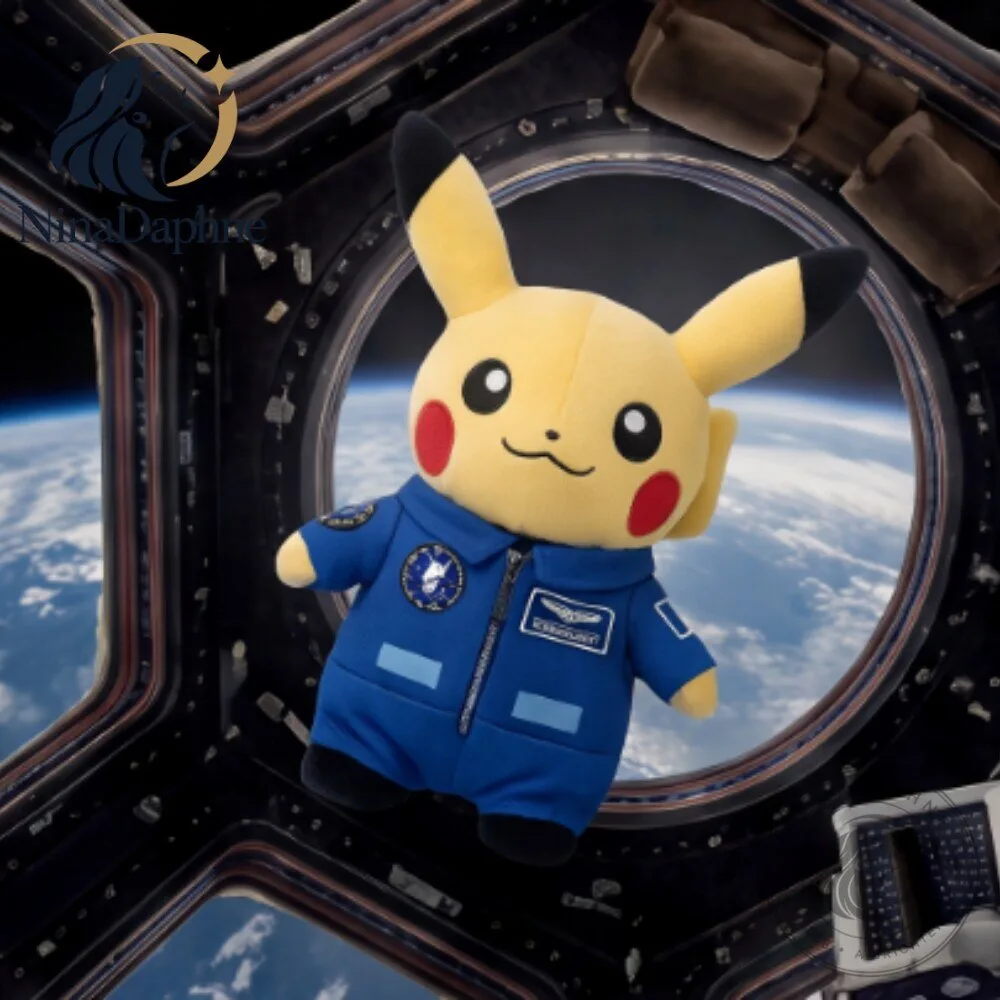 Pikachu ESA Astronaut Plush Toy Blue Space Suit Collectible 10 Pikachu ESA Astronaut Plush Toy Blue Space Suit Collectible