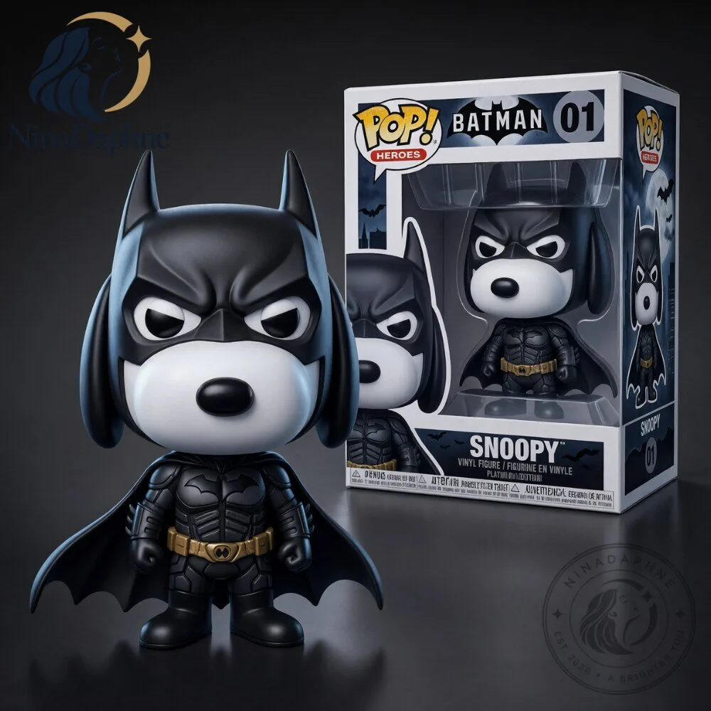 Funko Pop Snoopy Batman Vinyl Figure Peanuts DC Crossover 3 Funko Pop Snoopy Batman Vinyl Figure Peanuts DC Crossover
