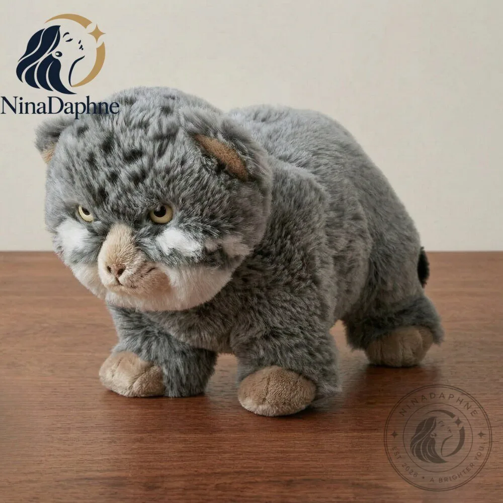 IKEA ALPTALL Pallas Cat Grey Plush Toy