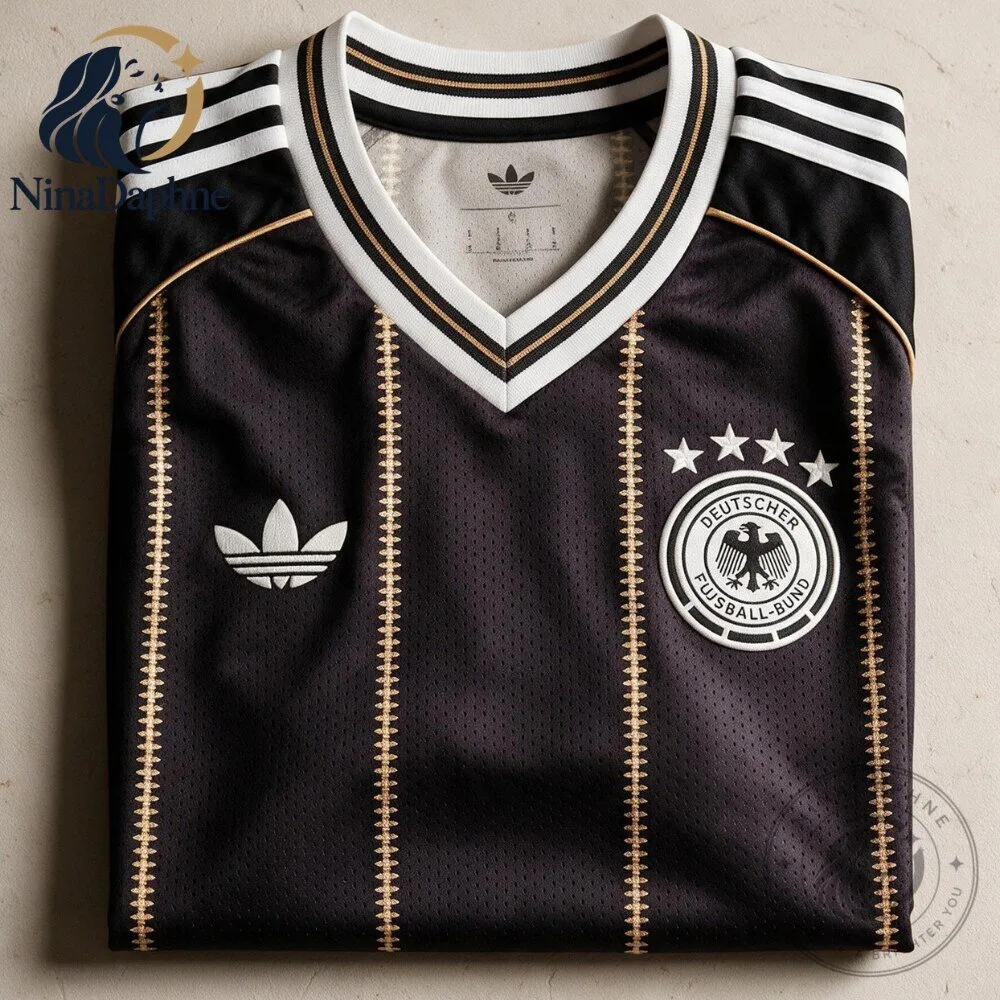 Adidas Germany 2026 Third Farewell Black Gold Soccer Jersey 10 Adidas Germany 2026 Third Farewell Black Gold Soccer Jersey