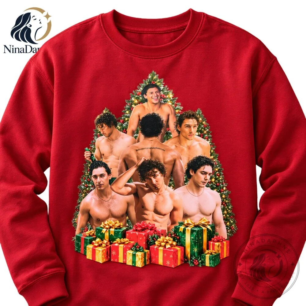 Off Campus Garrett Graham Christmas Tree Graphic Sweatshirt