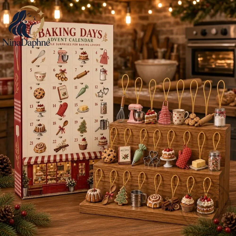 Baking Days Advent Calendar 24 Day Christmas Baking Collectible Set 4 Baking Days Advent Calendar 24 Day Christmas Baking Collectible Set