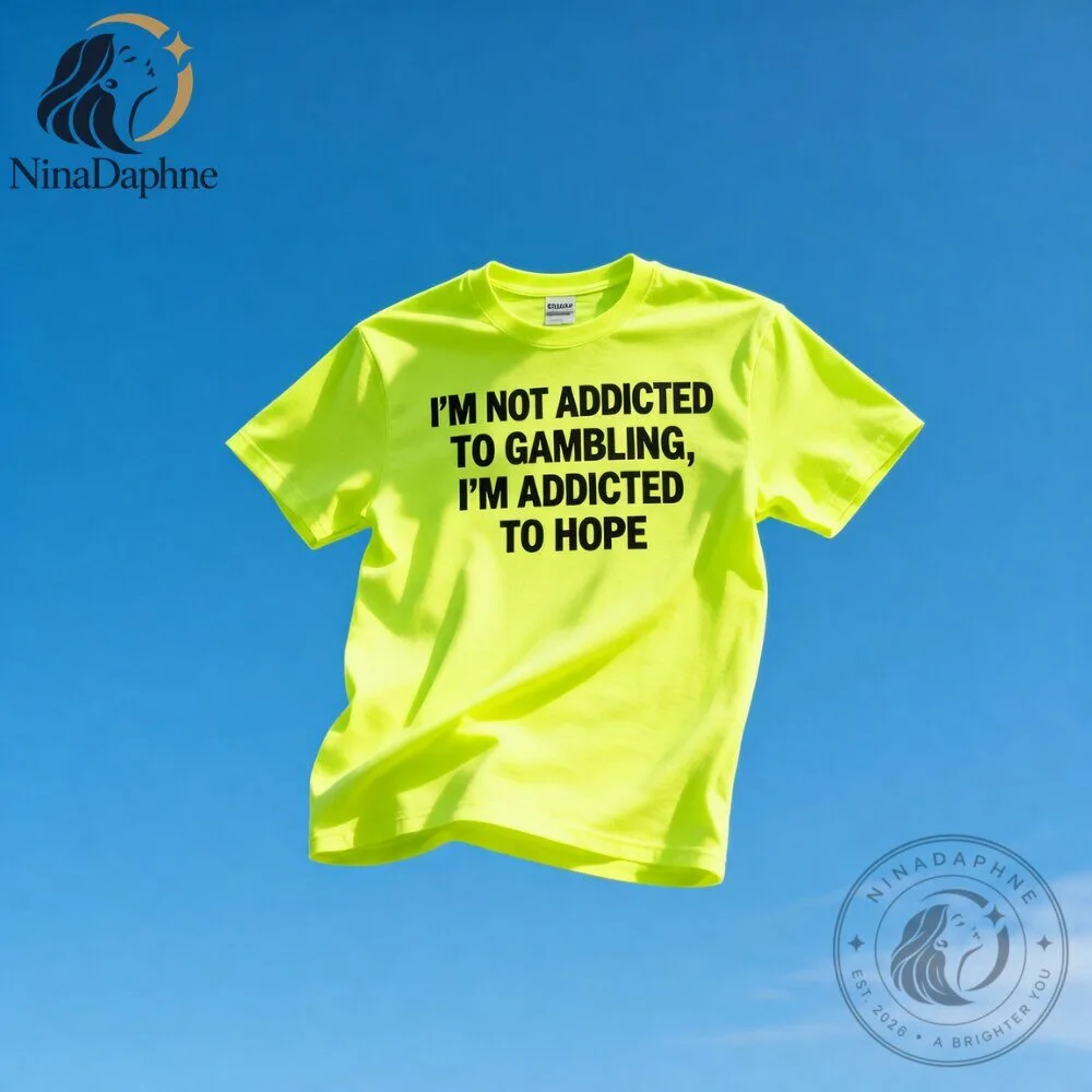 I’m Not Addicted to Gambling I’m Addicted to Hope Funny Neon Yellow Graphic T Shirt 9 I’m Not Addicted to Gambling I’m Addicted to Hope Funny Neon Yellow Graphic T Shirt