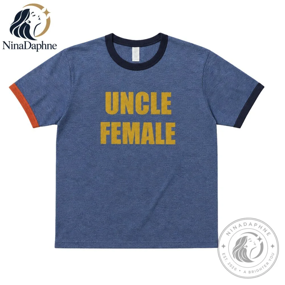 Uncle Female Vintage Graphic T Shirt Inspired by Viral TV Scene