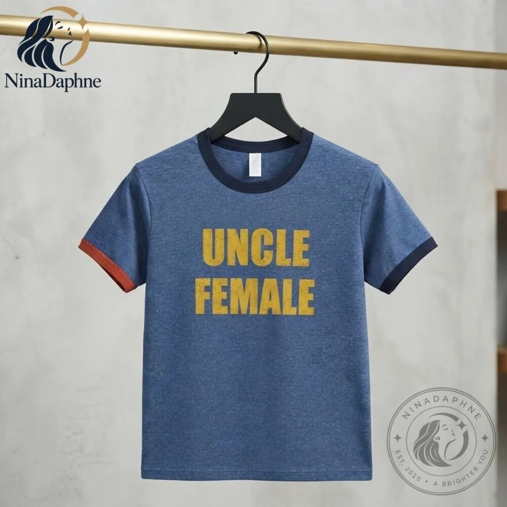 Uncle Female Vintage Graphic T Shirt Inspired by Viral TV Scene 9 Uncle Female Vintage Graphic T Shirt Inspired by Viral TV Scene