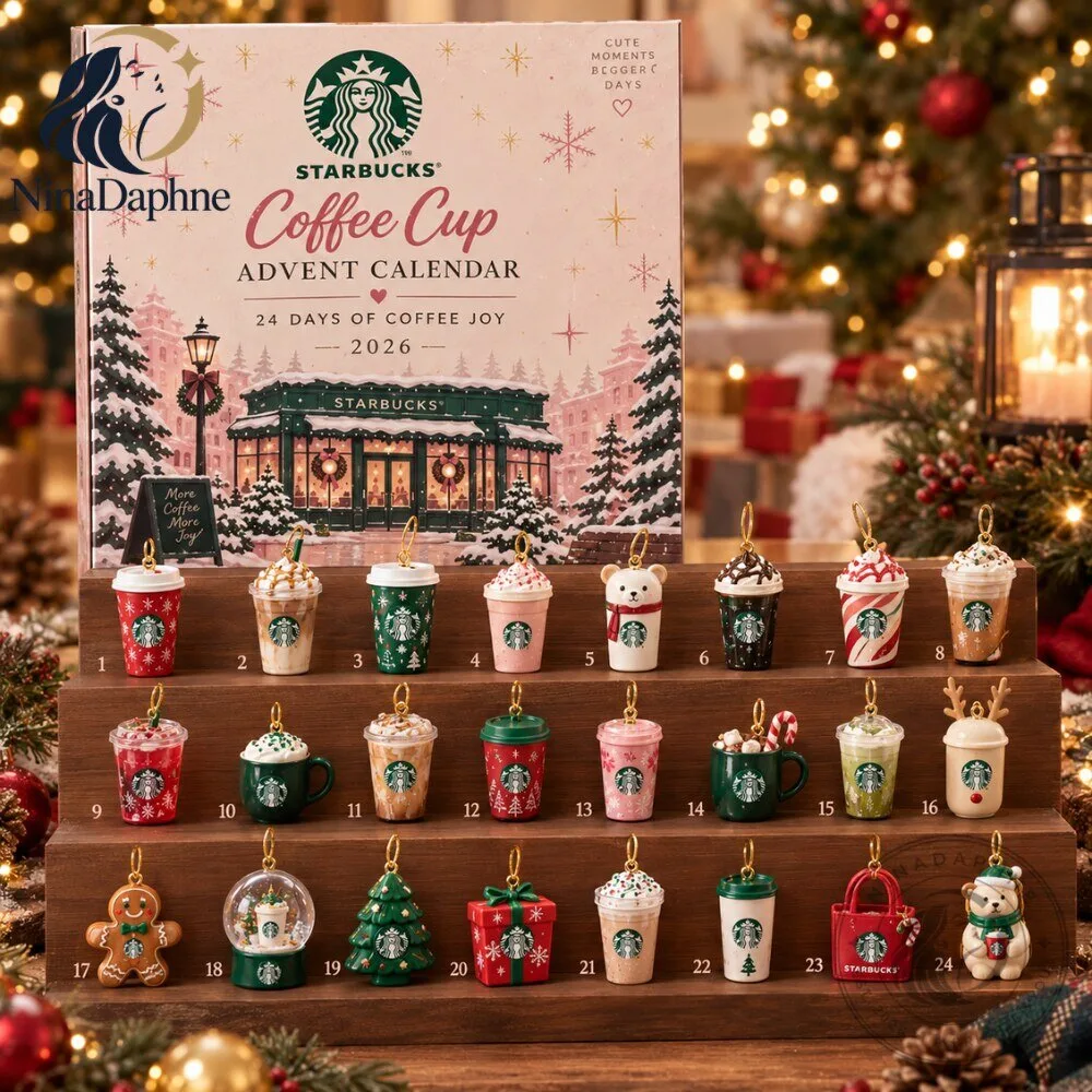 Starbucks Coffee Cup Advent Calendar 2026 24 Days of Coffee Joy