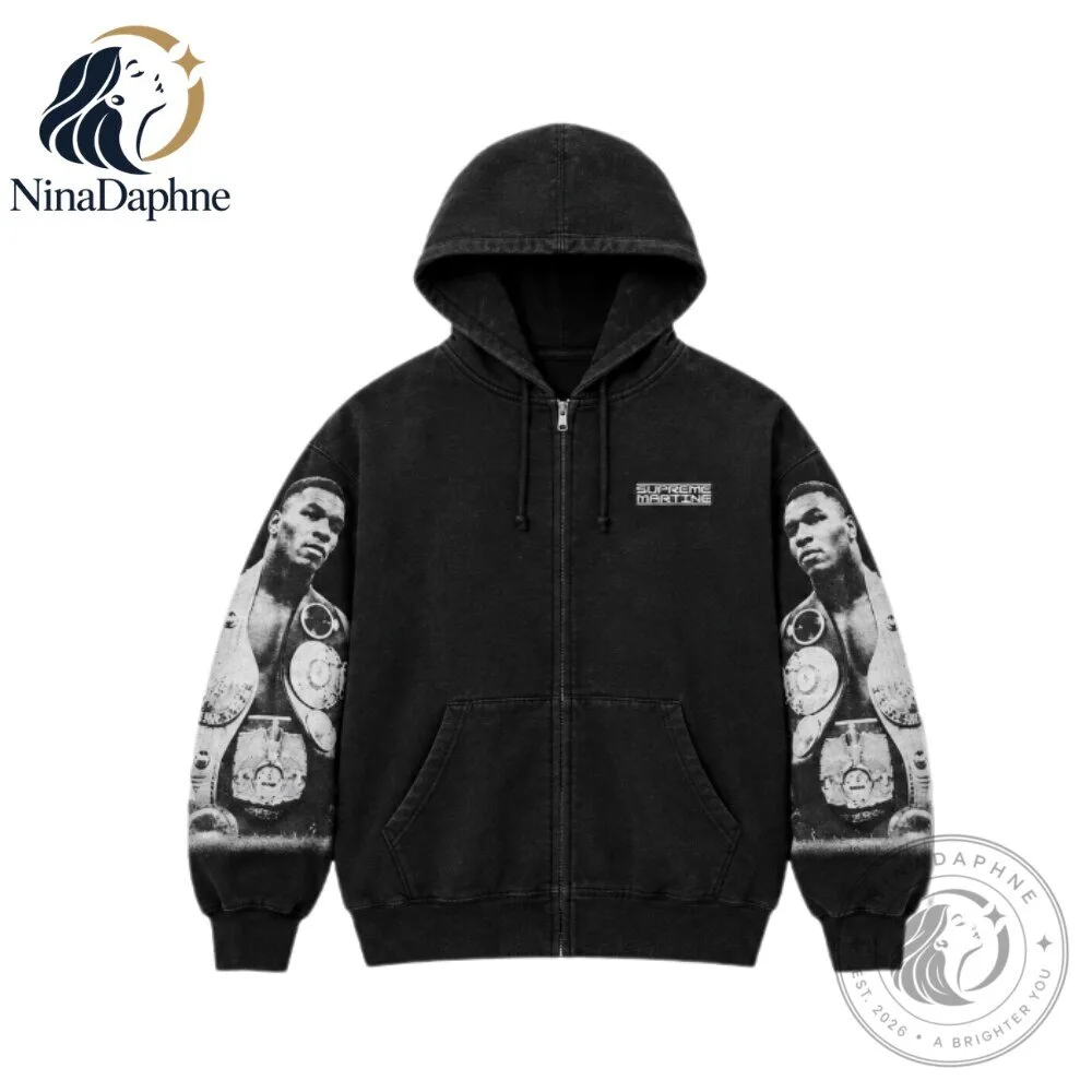 Supreme x Martine Rose Mike Tyson Heavyweight Champion Zip Up Hoodie 8 Supreme x Martine Rose Mike Tyson Heavyweight Champion Zip Up Hoodie