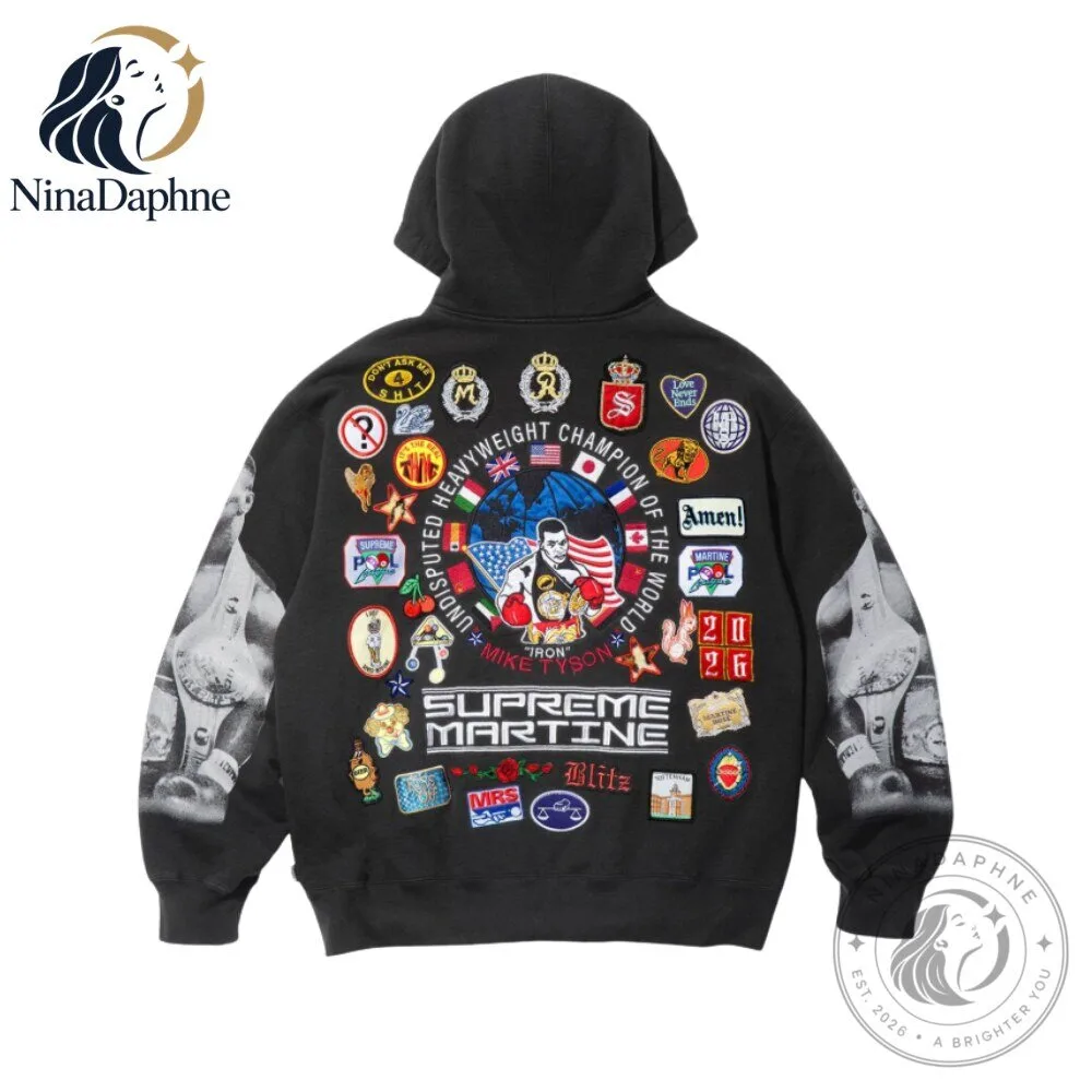 Supreme x Martine Rose Mike Tyson Heavyweight Champion Zip Up Hoodie 9 Supreme x Martine Rose Mike Tyson Heavyweight Champion Zip Up Hoodie