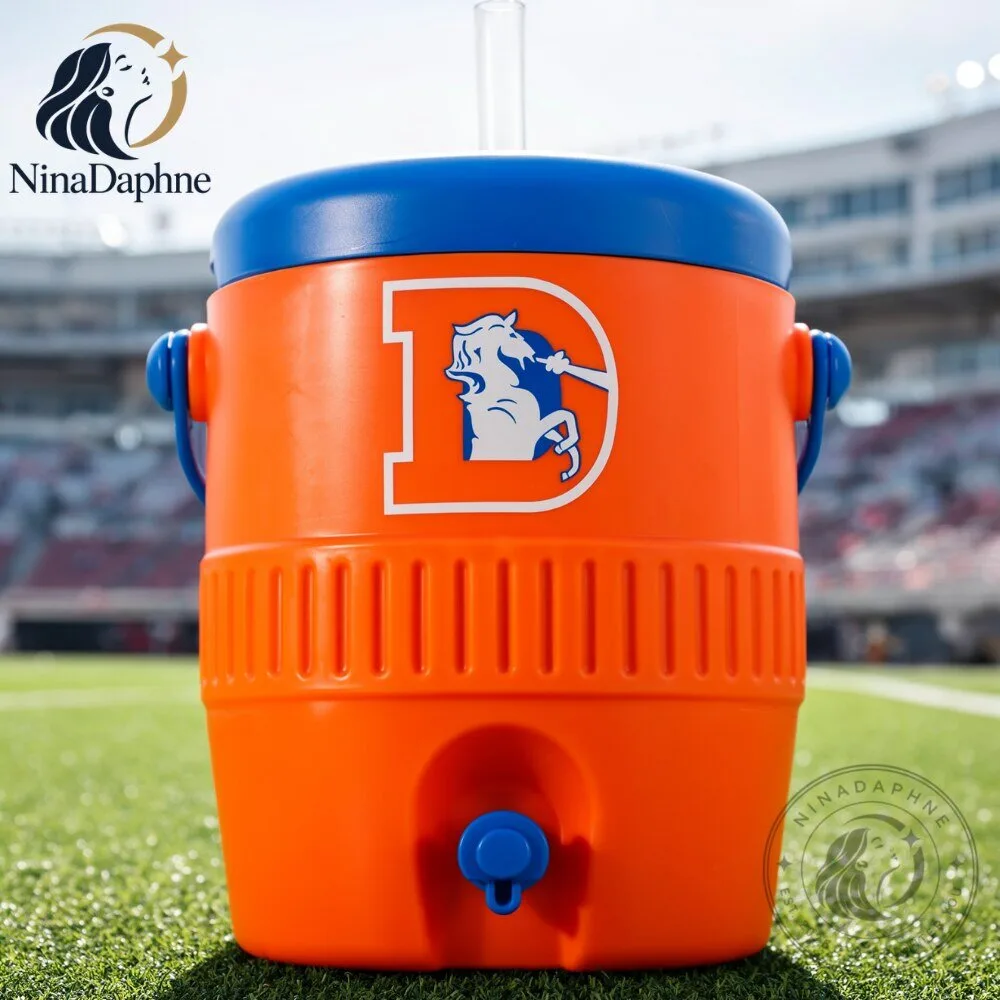 "Get the 2026 Denver Broncos Throwback Mini Cooler Cup" 1 Denver Broncos Throwback Mini Cooler Cup with Straw 2026