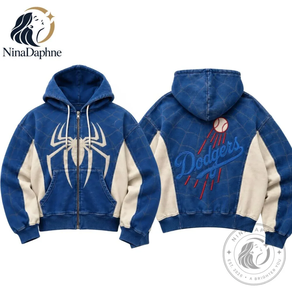 Los Angeles Dodgers x Spider-Man Zip Up Hoodie
