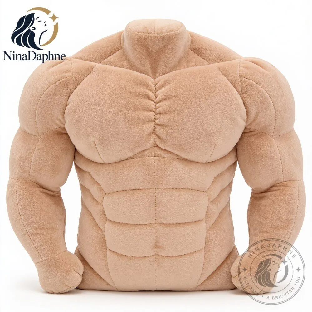 Muscle Body Pillow Plush Abs Cushion