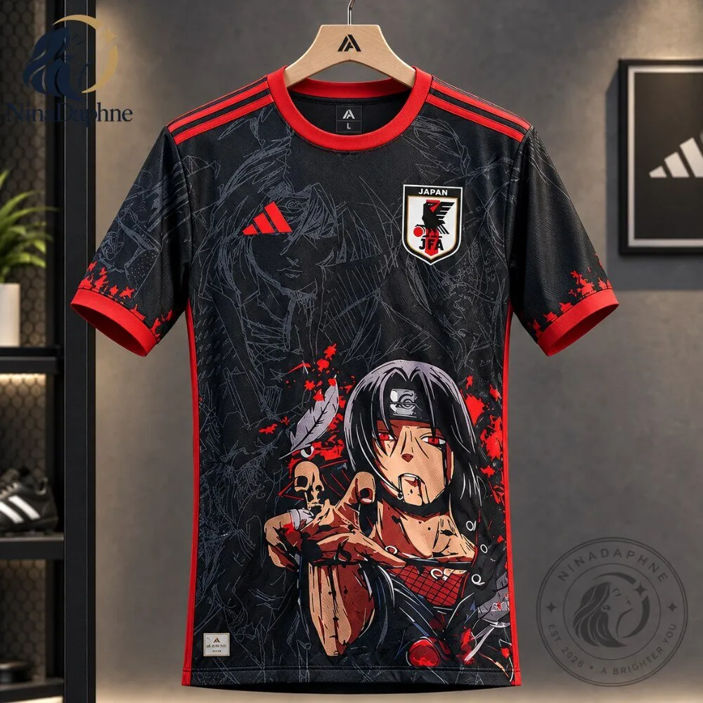 Japan National Team Itachi Uchiha Anime Soccer Jersey 8 Japan National Team Itachi Uchiha Anime Soccer Jersey