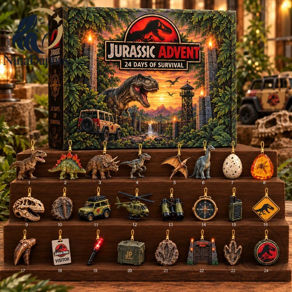 Jurassic Park Advent Calendar 2026 24 Dinosaur and Jurassic World Collectible Ornaments