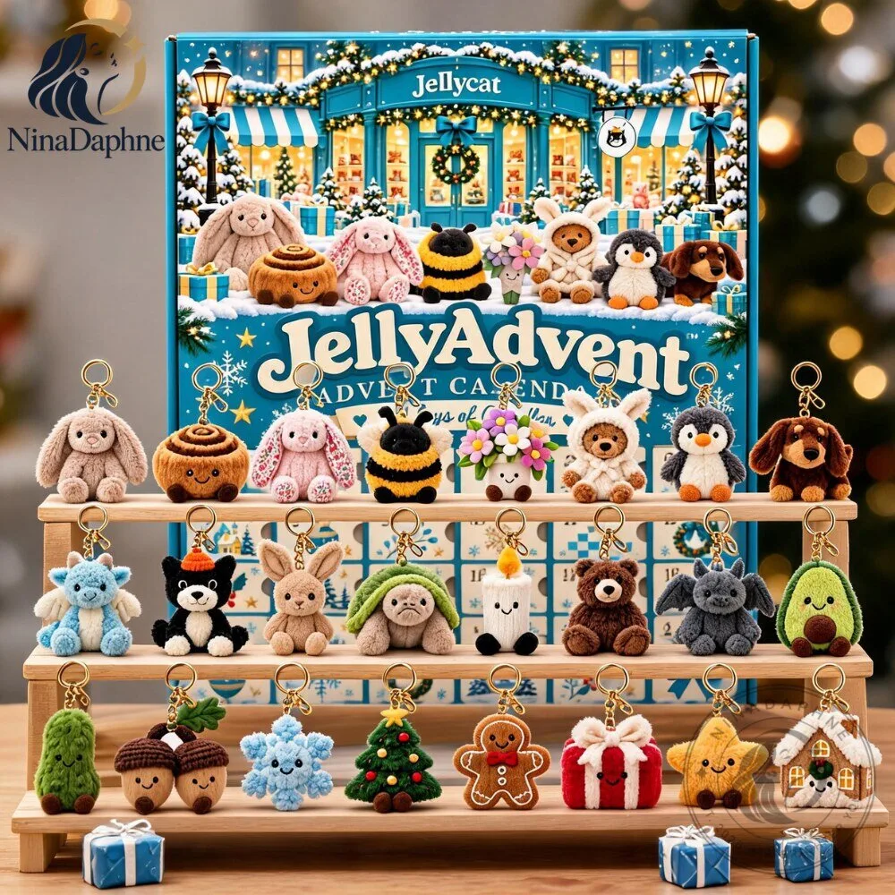 jellycat Christmas Advent Calendar 2026 24 Days Plush Keychain Set Jellycat Christmas Advent Calendar 2026 – image 3 of 3